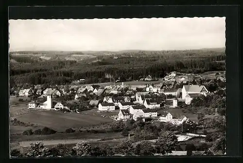 AK Bonndorf /Schwarzwald, Ortspartie aus der Vogelschau