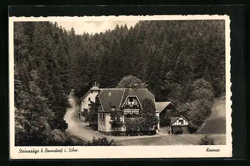 AK Bonndorf /Schwarzwald, Gasthaus und Pension Steinasäge, Bes. Martin Duttlinger