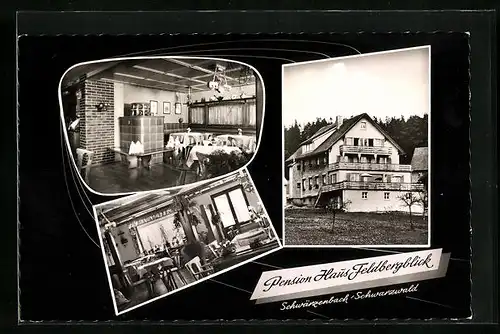 AK Schwarzenbach /Schwarzwald, Pension Haus Feldbergblick, Inh. P. Vogelbacher