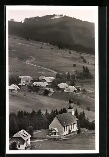 AK Bernau, Ortsansicht aus der Vogelschau