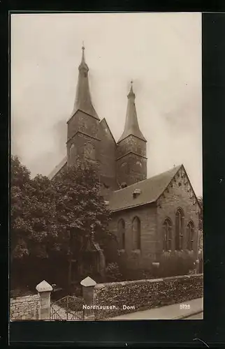 AK Nordhausen, Dom mit kleinem Friedhof