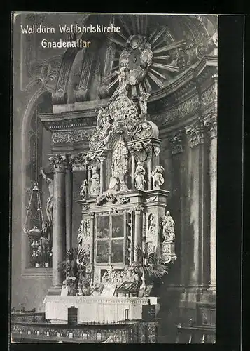AK Walldürn, Wallfahrtskirche, Innenansicht, Gnadenaltar