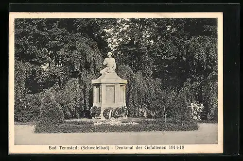 AK Bad Tennstedt, Denkmal der Gefallenen 1914-18