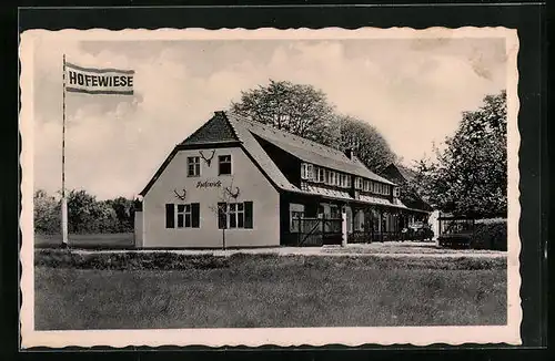 AK Langebrück, Gasthaus Hofewiese