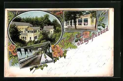 AK Augustusbad, Kurhaus, Innenansicht