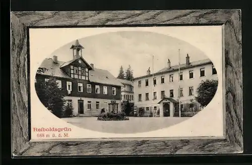 AK Auerbach /Vogtland, Reiboldsgrün mit Innenhof