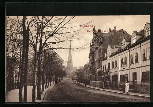 AK Freiberg, Hornstrasse mit Jakobikirche