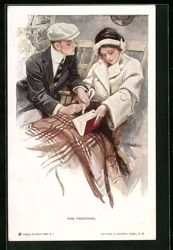 Künstler-AK Harrison Fisher: The Proposal