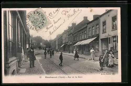 AK Hautmont, Rue de la Gare