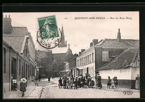 AK Quesnoy-sur-Deule, Rue du Beau Rang