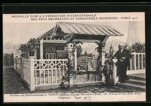AK Paris, Exposition des Arts décoratifs 1925, Pavillon des Etablissemnt A. Picha