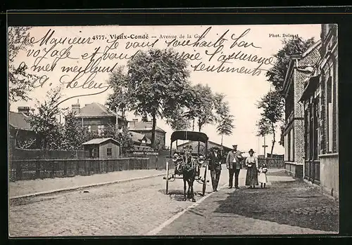 AK Vieux-Condé, Avenue de la Gare