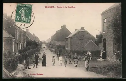 AK Feignies, Route de la Rouillies