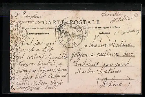 AK Saint-Pierrebrouck, Entrée du Village