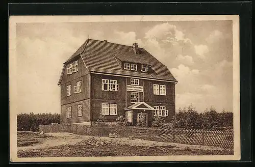 Künstler-AK Benneckenstein i. Harz, Ansicht des Mittelelbehauses
