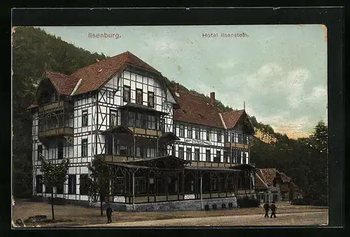 AK Ilsenburg, Ansicht des Hotels Ilsenstein