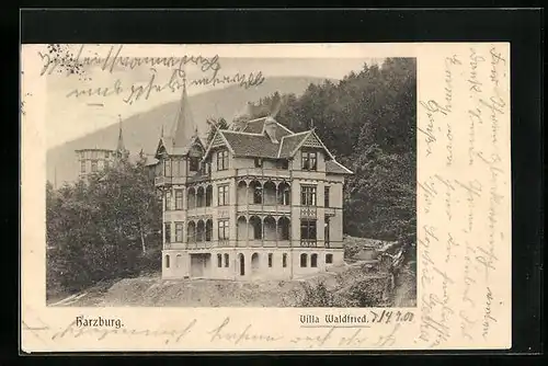 AK Harzburg, Villa Waldfried