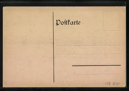 Künstler-AK Weimar, Deutsche National-Versammlung 1919, Akt unter Eiche mit Stadt-Panorama