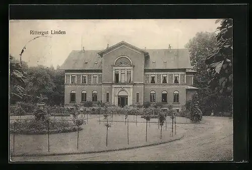 AK Wolfenbüttel, Rittergut Linden mit Parkanlage