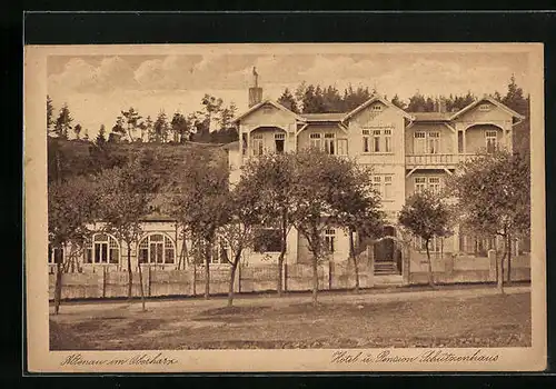 AK Altenau /Oberharz, Hotel u. Pension Schützenhaus