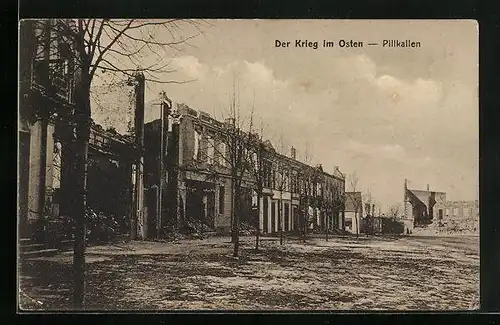 AK Pillkallen, Zerstörte Gebäude