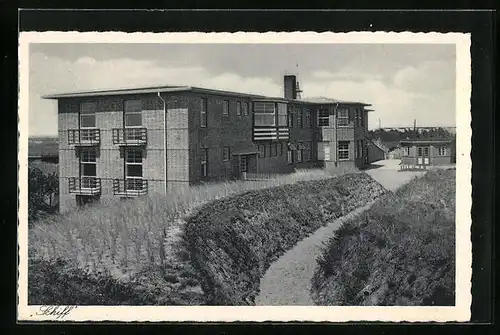 AK St. Peter, Hotel - Kuranstalt Goldene Schüssel, Schiff