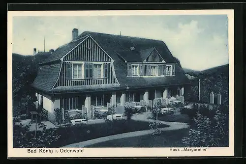 AK Bad König /Odenw., Hotel Haus Margarethe aus der Vogelschau