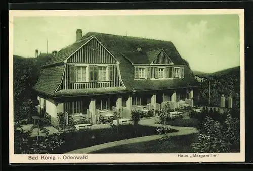 AK Bad König /Odenw., Hotel Haus Margarethe aus der Vogelschau