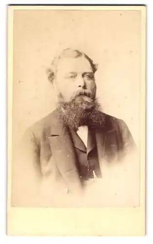 Fotografie C. J. Thompson, Norwich, St. Andrews Street, Bürgerlicher Herr mit grauem Vollbart