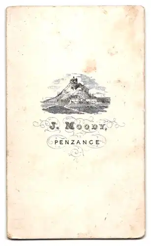 Fotografie J. Moody, Penzance, Bürgerlicher Herr mit grauem Vollbart