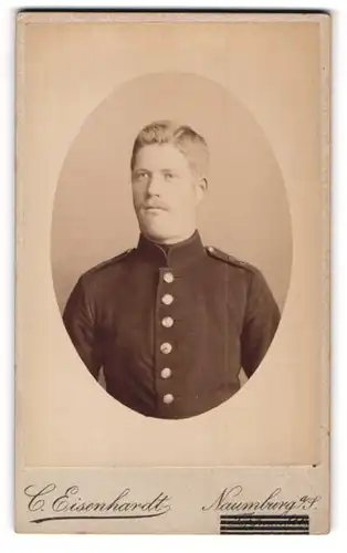 Fotografie C. Eisenhardt, Naumburg a. S., junger Soldat in Uniform Rgt. 36
