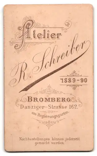 Fotografie R. Schreiber, Bromberg, Danziger-Str. 162, junger blonder Soldat in Uniform posiert im Atelier