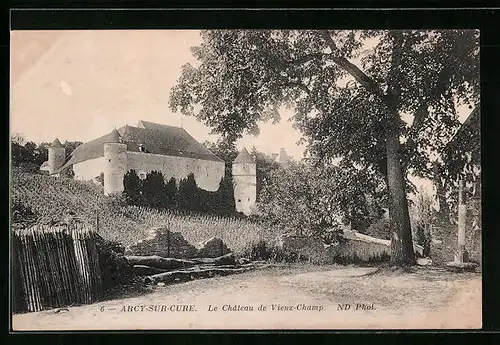 AK Arcy-sur-Cure, Le Chateau de Vieux-Champ