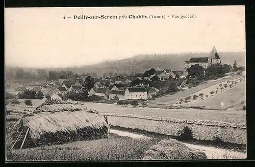 AK Poilly-sur-Serein, Vue generale