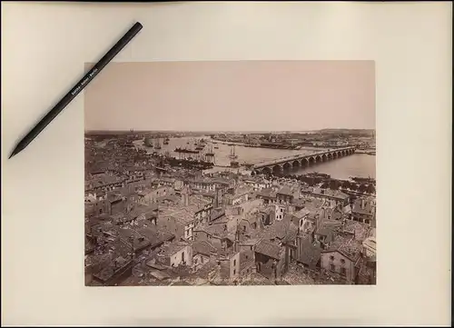 Fotografie ND Phot - Neurdein Freres, Paris, Ansicht Bordeaux, Vue Generale prise de la Tour Saint - Michel