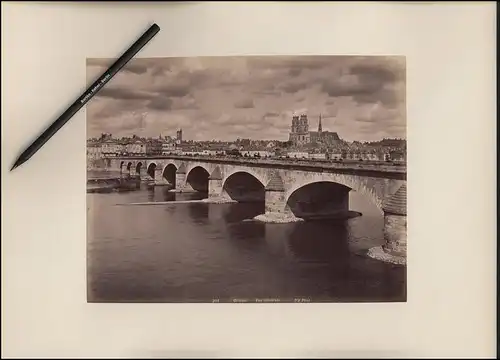 Fotografie ND Phot - Neurdein Freres, Paris, Ansicht Orleans, Vue Generale et le Pont