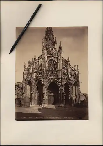 Fotografie G. D. Phot., Ansicht Rouen, Eglise Saint-Maclou Facade Principale