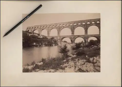 Fotografie ND Phot - Neurdein Freres, Paris, Ansicht Nimes, Le Pont du Gard