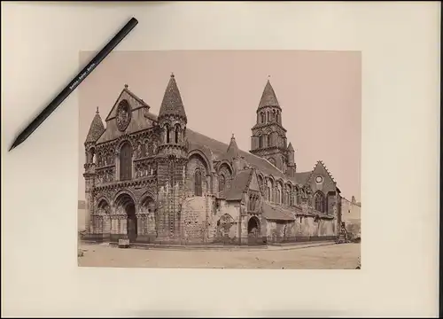 Fotografie ND Phot - Neurdein Freres, Paris, Ansicht Poitiers, Eglise Notre-Dame la Grande