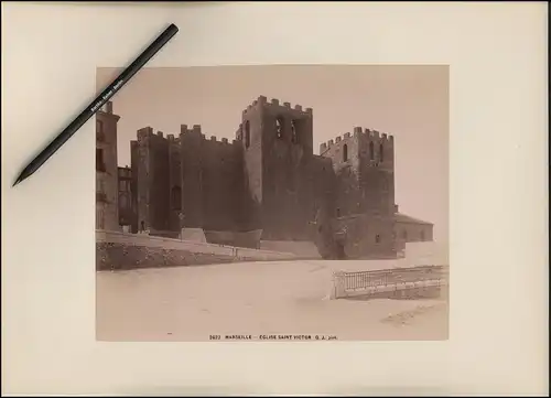 Fotografie G.J. phot. - Jean-Baptiste Giletta, Ansicht Marseille, Eglise Saint Victor