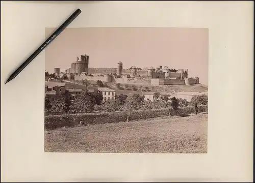 Fotografie ND Phot - Neurdein Freres, Paris, Ansicht Carcassonne, Vue prise au Nord