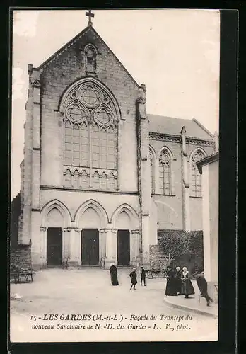 AK Les Gardes, Facade du Transept du nouveau Sanctuaire de N.-D. des Gardes