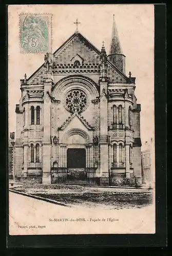 AK St-Martin-du-Bois, Facade de l`Eglise