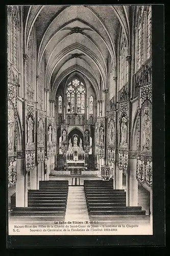 AK La Selle-de-Vihiers, Maison-Mere des Filles de la Charite du Sacre-Coeur de Jesus - L`interieur de la Chapelle