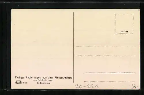 Künstler-AK Friedrich Iwan: In Kleinaupa