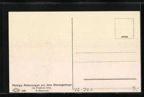 Künstler-AK Friedrich Iwan: In Kleinaupa