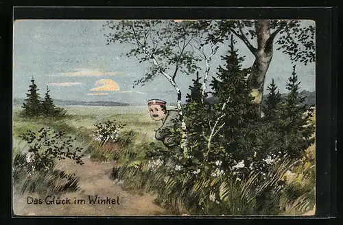 Künstler-AK Ad. Hoffmann: Das Glück im Winkel