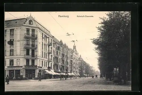 AK Hamburg, Hoheluft-Chaussée mit Restaurant Hohelufter Stern