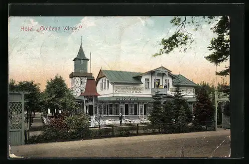 AK Hamburg-Eissendorf, Hotel Goldene Wiege, Conditorei und Café