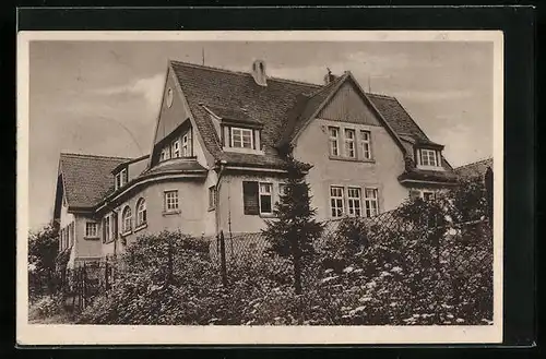 AK Hauteroda b. Heldrungen, Erholungsheim d. ev. Jungmädchenbundes Thüringen